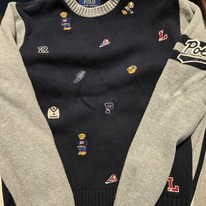 Polo by Ralph Lauren Kids Black and Gray Sweater